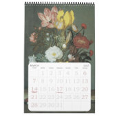 Vintage Barockkunst, Stillleben Blume Kalender (Mär 2027)