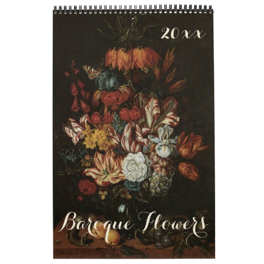 Vintage Barockkunst, Stillleben Blume Kalender (Titelbild)