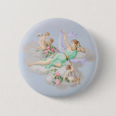 Vintage BarockPastelengel Button (Vorderseite)