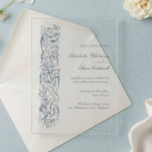 Vintage Barockschmuck Border Elegante Hochzeit Einladung