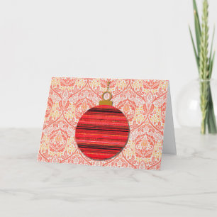 Vintage Barockstil-Weihnachtskarte Karte