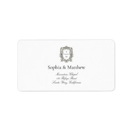 Vintage Baroque Fine Art Renaissance Minimal Adressaufkleber