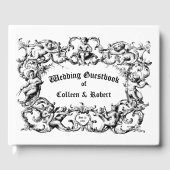 Vintage Baroque Rococo Cherubs Border Gästebuch (Vorderseite)