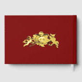 Vintage Baroque Rococo Cherubs Border Gästebuch (Rückseite)