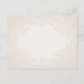 Vintage Baroque Wedding Details Enclosure Card Postkarte (Rückseite)