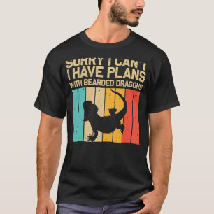 Vintage Bartagame für Männer Frauen Kinder Reptil T-Shirt