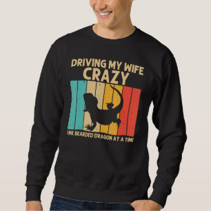 Vintage Bartagame für Männer Großvater Reptil Sweatshirt