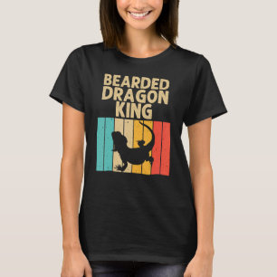 Vintage Bartagame für Männer Großvater Reptil T-Shirt