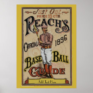 Vintage Baseball 1886 Text hinzufügen Poster