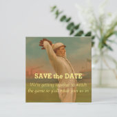 Vintage Baseball 1 Save The Date (Stehend Vorderseite)
