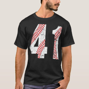 Vintage Baseball 41 Trikotnummer T-Shirt