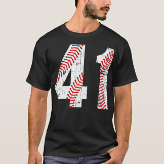 Vintage Baseball 41 Trikotnummer T-Shirt