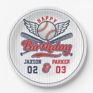 Vintage-Baseball-All-Star-Joint-Geburtstag Pappteller