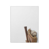 Vintage Baseball and Bat Notizblock (Rotiert)