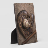 Vintage Baseball-Ausrüstung Fotoplatte (Seite)