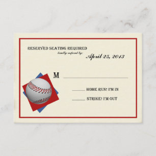 Vintage Baseball-Bar Mitzvah-Antwort RSVP Karte