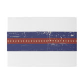 VINTAGE BASEBALL Bar Mitzvah Einladung Einladungsbanderole (Rückseitenbeispiel)