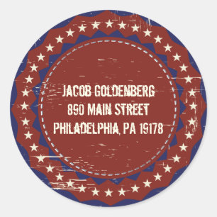 VINTAGE BASEBALL Bar Mitzvah Einladung Runder Aufkleber