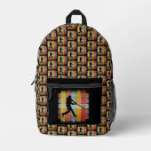 Vintage Baseball Bedruckter Rucksack (Vorderseite)