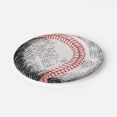 Vintage Baseball Birthday Pappteller (Schrägansicht)