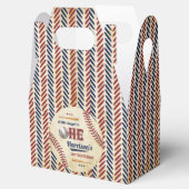 Vintage Baseball Boys 1. Geburtstag Geschenkschachtel (Geöffnet)