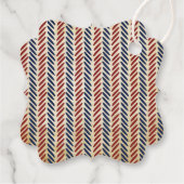 Vintage Baseball Boys Babydusche Begrüßungstags Geschenkanhänger (Rückseite)