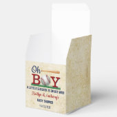 Vintage Baseball Boys Babydusche Geschenkschachtel (Geöffnet)