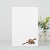 Vintage Baseball Briefpapier (Stehend Vorderseite)
