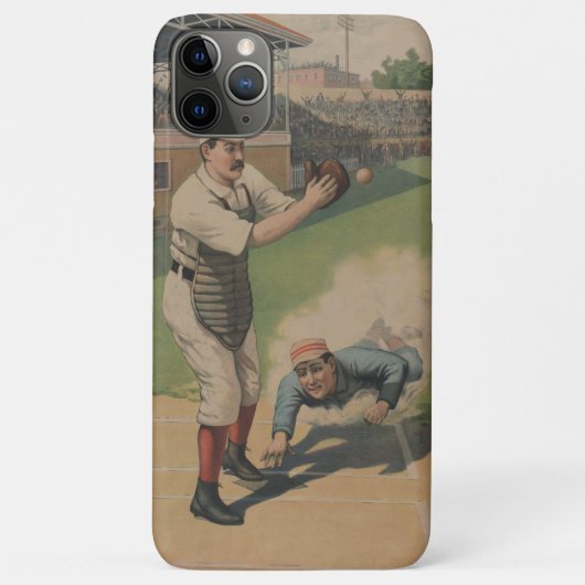 Vintage Baseball Case-Mate iPhone Hülle (Rückseite)