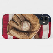 Vintage Baseball Case-Mate iPhone Hülle (Rückseite (Horizontal))