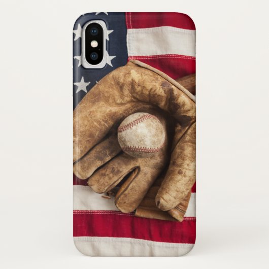 Vintage Baseball Case-Mate iPhone Hülle (Rückseite)