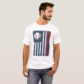 Vintage Baseball Dad Flag Shirt Design_1 (Vorne ganz)