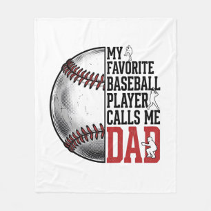Vintage Baseball Dad Grafik-T-Shirt mit Gravur_1 Fleecedecke