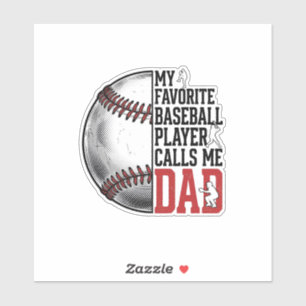Vintage Baseball Dad Gravur Grafik T-Shirt_1 Aufkleber