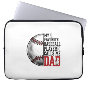 Vintage Baseball Dad Gravur Grafik T-Shirt_1 Laptopschutzhülle