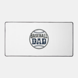 Vintage Baseball Dad Gravur Shirt Design_1 Schreibtischunterlage