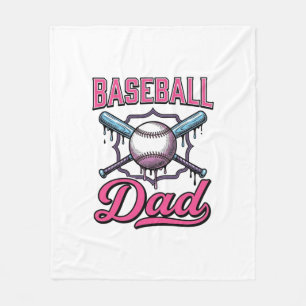 Vintage Baseball Dad Gravur T-Shirt Design (2)_ Fleecedecke