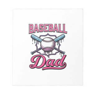 Vintage Baseball Dad Gravur T-Shirt Design (2)_ Notizblock