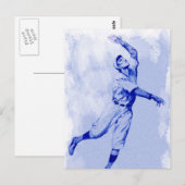 Vintage Baseball-Fielfer-Note-Karte Postkarte (Vorne/Hinten)