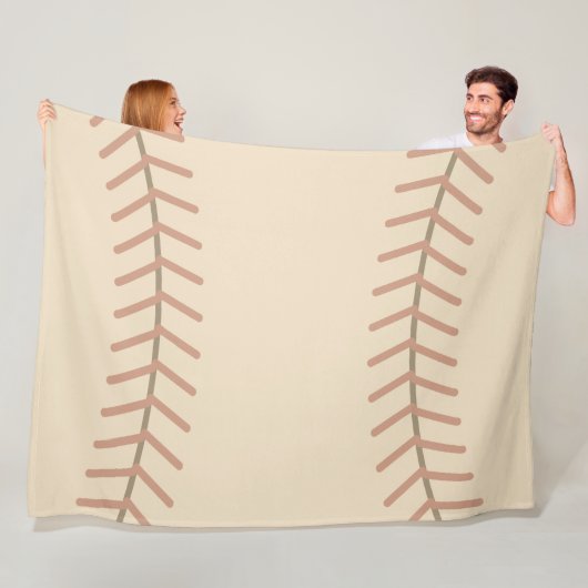 Vintage-Baseball-Flanelldecke Fleecedecke (Beispiel)