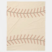 Vintage-Baseball-Flanelldecke Fleecedecke (Vorderseite)