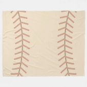 Vintage-Baseball-Flanelldecke Fleecedecke (Vorderseite (Horizontal))