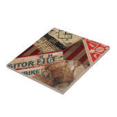 Vintage-Baseball Fliese (Seite)