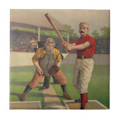 Vintage Baseball-Fliese Fliese (Vorderseite)