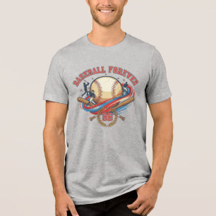 Vintage Baseball Forever Sports Tri-Blend Shirt