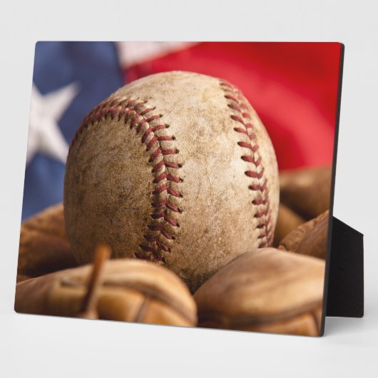 Vintage Baseball Fotoplatte (Seite)