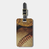 Vintage Baseball Gepäckanhänger (Vorderseite vertikal)