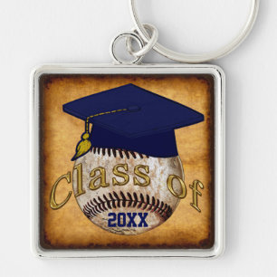 Vintage-Baseball-Geschenk für Absolventen, Jahr od Schlüsselanhänger