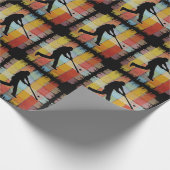 Vintage-Baseball Geschenkpapier (Ecke)