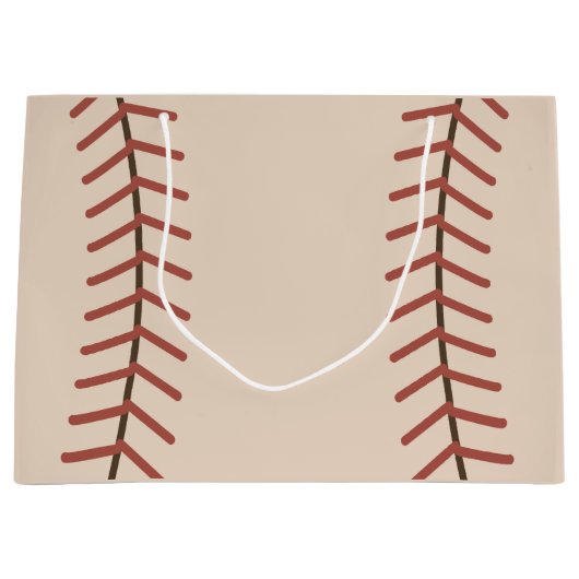 Vintage Baseball-Geschenktasche Große Geschenktüte (Vorderseite)